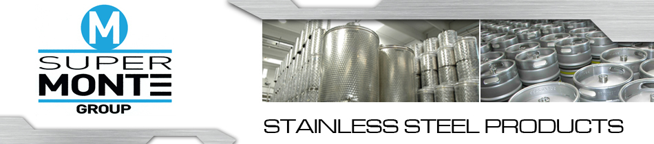 Wine containers in stainless steel and beer kegs manufacturing industry, made in Italy engineering stainless steel products, certified pressurized kegs for food and beverage manufacturers customized beer kegs, industrial wine storage containers, oil food dispenser from 2 liters to 30000 liters, the best solution for food and beverage containers worldwide distribution market, Supermonte guarantees high end stainless steel products, safe quality pressurized containers for wineries, beer manufacturers to support our distribution business in United States, England, Saudi Arabia, China, Japan, Germany, Canada, Austria, South America and all over the world
